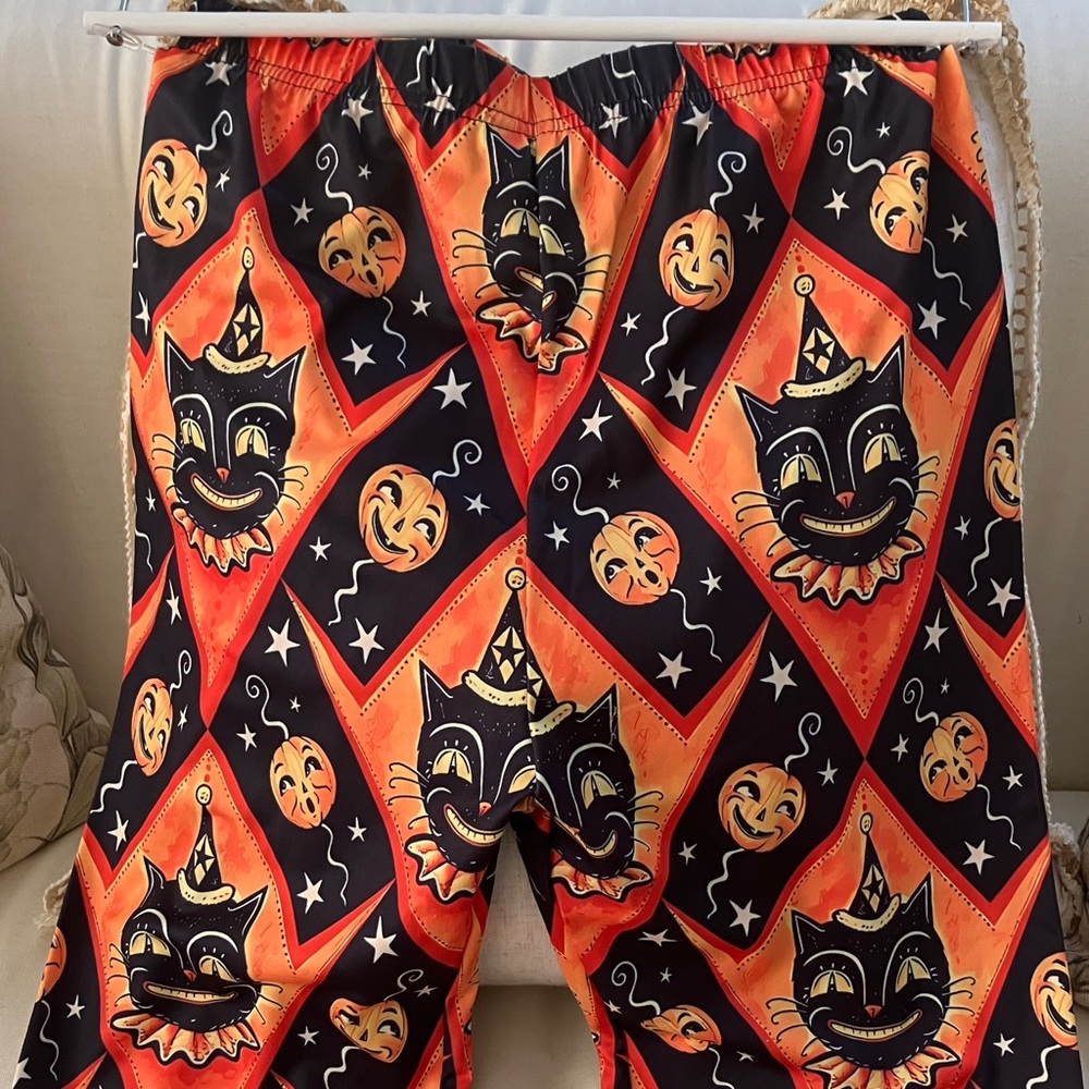 Johanna Parker Style Halloween Cat Print Leggings - SMALL - Picture 3 of 5